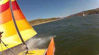 Hobie 16 Pitchpoling in Slowmotion [upl. by Herries]