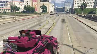 GTA5 Online Trolling players Insurgent Pick Up Custom [upl. by Kammerer]