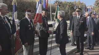 Hommage aux résistants et aux goumiers à Bastia avec Geneviève Darrieussecq [upl. by Araed550]