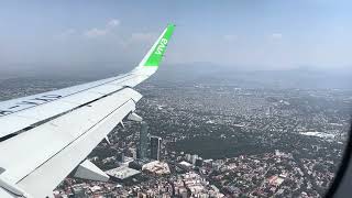 Landing in Mexico City  Aeropuerto Internacional Benito Juárez  VIVA air [upl. by Nawd]