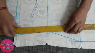 Simple KurtiKameez Cutting Very Easy Way  Chandigarh Boutique [upl. by Trautman]