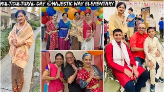 Representing Manipur amp Indian Culture Multicultural Day Majestic Way Elementary  California [upl. by Ecertak389]