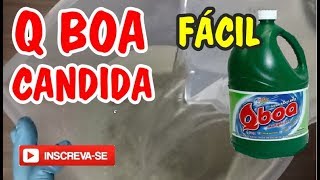 COMO FAZER QBOA E CANDIDA Água sanitária caseira [upl. by Major190]