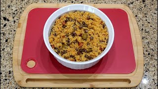 Rice with Green Pigeon Peas Arroz con Gandules  Instant Pot [upl. by Neicul]