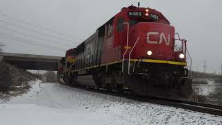 CN M357 and U757 on the Neenah Sub December 5 2021 [upl. by Ramonda]