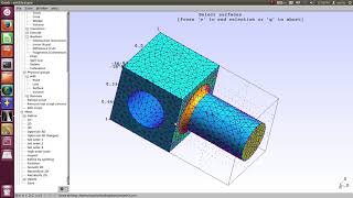 GMSH Calculix Plate Frequency Analysis [upl. by Vania561]