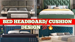 Bed headboard design 🔥latest furniture design 2023 Bed headboard cushion design interior Hubs [upl. by Ravaj]