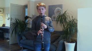 11 Year  Old Kid plays ABRSM Grade 5 Clarinet Miltonality by Paul Harvey [upl. by Ientruoc]