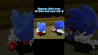 Chill Sonic stop over reacting 💀 sonic shorts [upl. by Odysseus]