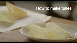 Tuile Biscuit Recipe  Good Housekeeping UK [upl. by Neesay]