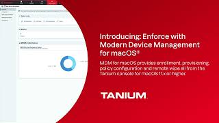 Demo Tanium Enforce with Modern Device Management for macOS [upl. by Antonius101]