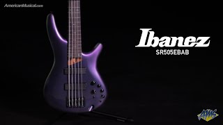 2023 Ibanez SR505EBAB Bass Guitar  Affordable SR Bass with Bartolini Pickups and Ibanez EQ [upl. by Uuge]