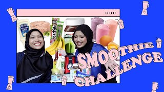 WE ALMOST PUKED 🤢  Smoothie Challenge [upl. by Peterman991]