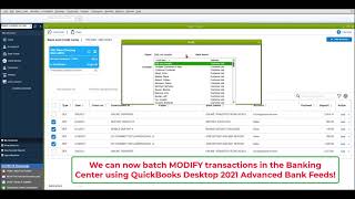 QuickBooks Desktop  Why YOU should upgrade to 2021 Advanced Bank Feeds [upl. by Alimrahs140]