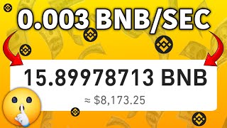 Mine 0003 BNB every sec 🤑  100 Legit Site  Instant withdrawal [upl. by Ezarras]