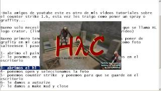 Como poner graffitis en el counter strike 16 [upl. by Novoj]