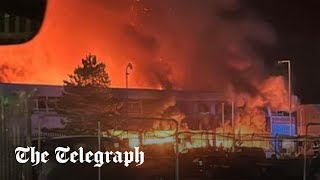 Major incident declared after ‘loud explosion’ on South Wales industrial estate [upl. by Aneeh]