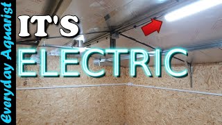 DIY FISH HOUSE SHED BUILD INSULATING CLADDING and Adding ⚡️ELECTRICITY⚡️ [upl. by Ives979]