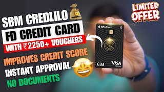 SBM Credlilio FD credit card  Best FD credit card 2024 [upl. by Auqinat]