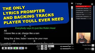 Lyrics Prompter with Backing Tracks Player  Baraoke [upl. by Roslyn]