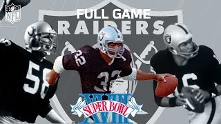 Super Bowl XVIII Marcus Allen Runs All Over Washington  Redskins vs Raiders  NFL Full Game [upl. by Jonina]