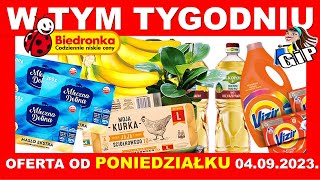 BIEDRONKA  Gazetka Promocyjna od Poniedziałku 04092023  W Tym Tygodniu [upl. by Notreb]