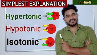 Hypertonic Hypotonic amp isotonic solution  tonicity in hindi  neet biology lecture  farman khan [upl. by Huai]