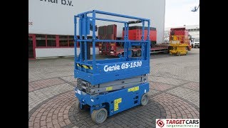 776623 GENIE GS1530 ELECTRIC GS1530 SCISSOR WORKLIFT 657CM 2015 4HRS S18555 [upl. by Tate]