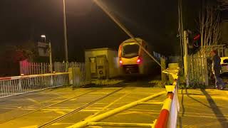 Cherry Hinton High Street Level Crossing Cambridgeshire Monday 18122023 [upl. by Mcmurry]