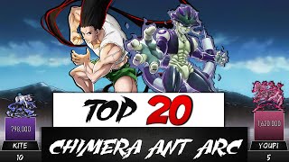 CHIMERA ANT ARC  TOP 20 STRONGEST CHARACTERS  HUNTER HUNTER [upl. by Leahcimnoj967]