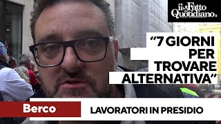 Lavoratori Berco in presidio contro il rischio di 480 licenziamenti quot7 giorni per unalternativaquot [upl. by Itra]