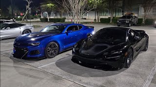 2017 Camaro ZL1 Ported FBO Cam E85 vs 2021 McLaren 720S [upl. by Lahsram]