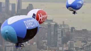 Blimp Parade  Banner Towing  Van Wagner Aerial Slideshow [upl. by Anzovin]