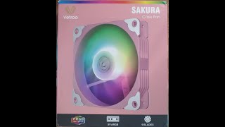 Vetroo Sakura 120 PWM ARGB Fan Review Pt 1 [upl. by Shriner410]