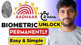 How to unlock Aadhar card  Aadhar card Biometrics unlock kaise karen  Aadhaar LockUnlock [upl. by Iridissa]