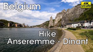 Promenade Anseremme  Dinant Ardenne Belgium 4K [upl. by Karry434]