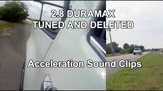 2017 Chevrolet Colorado 28 Duramax Tuned and Deleted Acceleration Sounds [upl. by Oninotna]