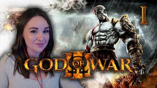 My First Look Into God Of War 3 🗡 Ep 1  Blind Lets Playthrough [upl. by Mahon]