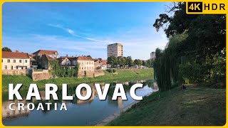 Karlovac 🇭🇷  The City on 4 rivers Neighborhoods Banija Gaza Zvijezda Rakovac  Walking Tour [upl. by Cestar]