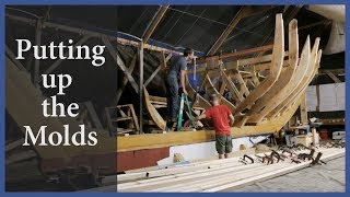 Acorn to Arabella  Journey of a Wooden Boat  Episode 44 Putting Up the Molds [upl. by Edrei]