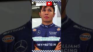 Alex Albon responds to Franco Colapinto move after divebomb radio message f1drama formula1driver [upl. by Llehsal]