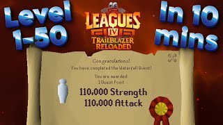 Fastest way to level at the start of Leagues 4  Trailblazer reloaded [upl. by Eward]