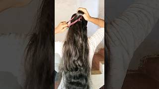 easy and simple hairstyle with ponytailponytailtutorial ponytailhairstyles short [upl. by Garzon925]