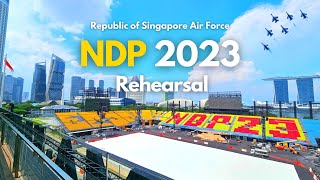 NDP 2023 Singapore National Day Parade Rehearsal [upl. by Etnaud]