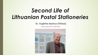 Lithuania Philatelic Society  December 2023 Virtual Meetup [upl. by Aiclef]