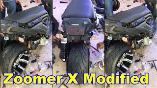 Honda Zoomer X modified CAMBODIA CheangDa Moto​​  ការៀបម៉ូតូថ្មី [upl. by Dnilasor]