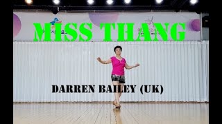 Miss Thang Linedance demo Advanced ARDONG linedance [upl. by Elleinod]