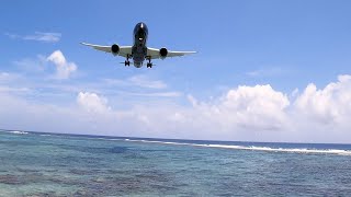 Air New Zealand 787 dreamliner up close for landing Rarotonga Cook Islands  Oct 2022 [upl. by Letti]