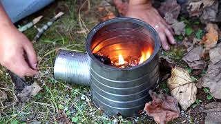 Rocket Stove  Hobo Stove [upl. by Eniruam580]