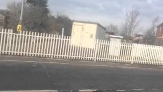 Linby Colliery Sidings Level Crossing Notts Saturday 13022016 [upl. by Grant]